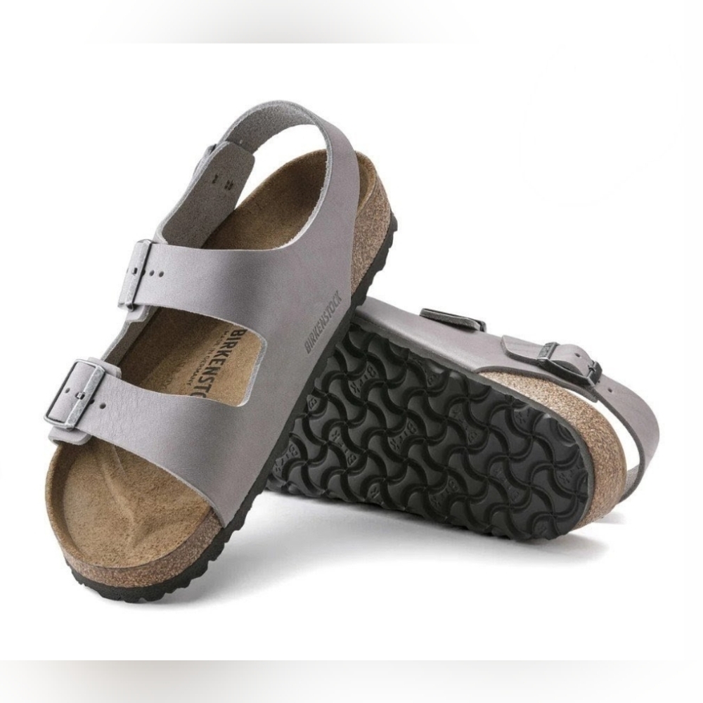 Birkenstock Men's Milano Sandal, Vintage Stone Coin 